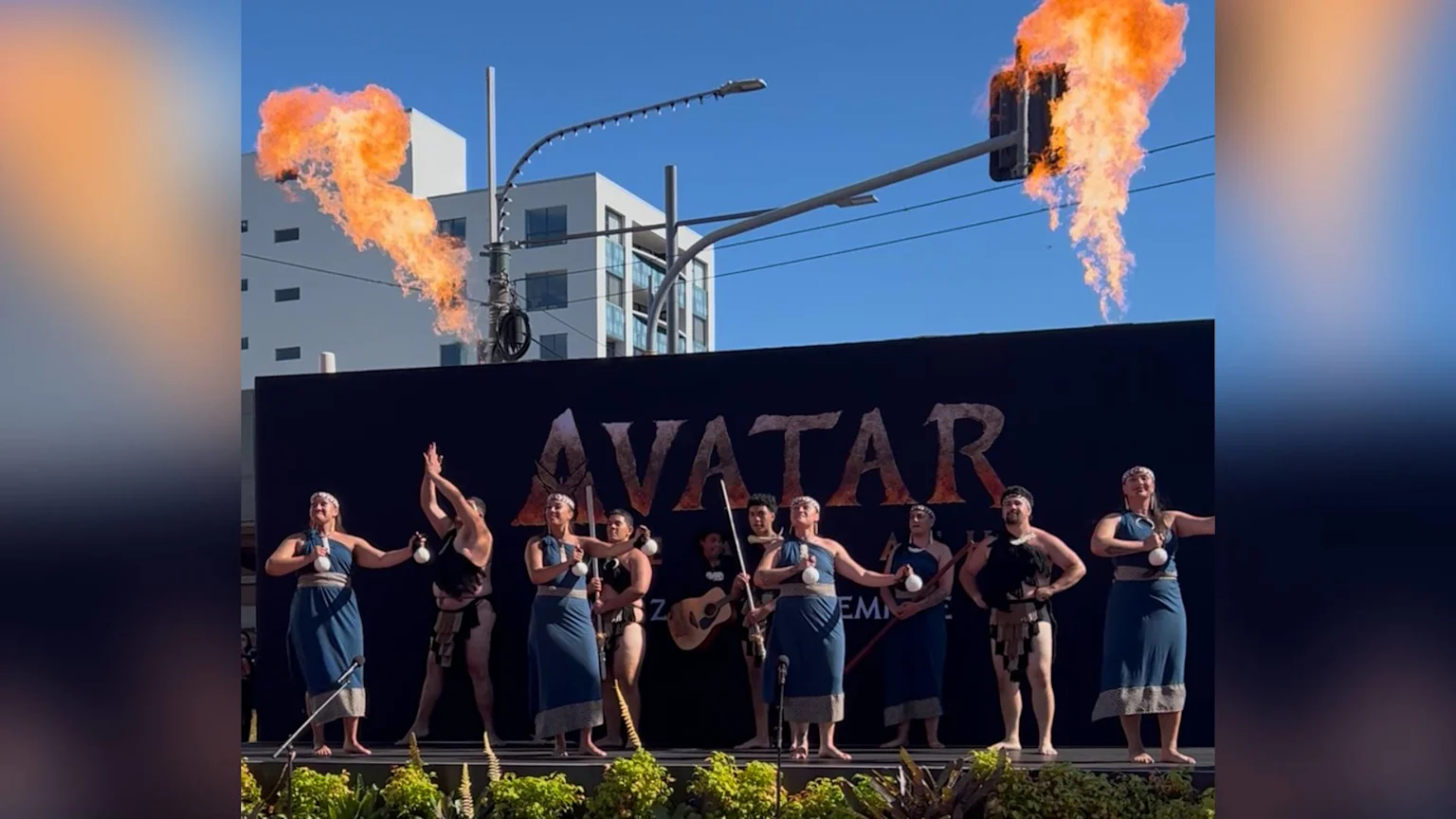 Kapa haka group performs at NZ premiere of 'Avatar: Fire and Ash'
