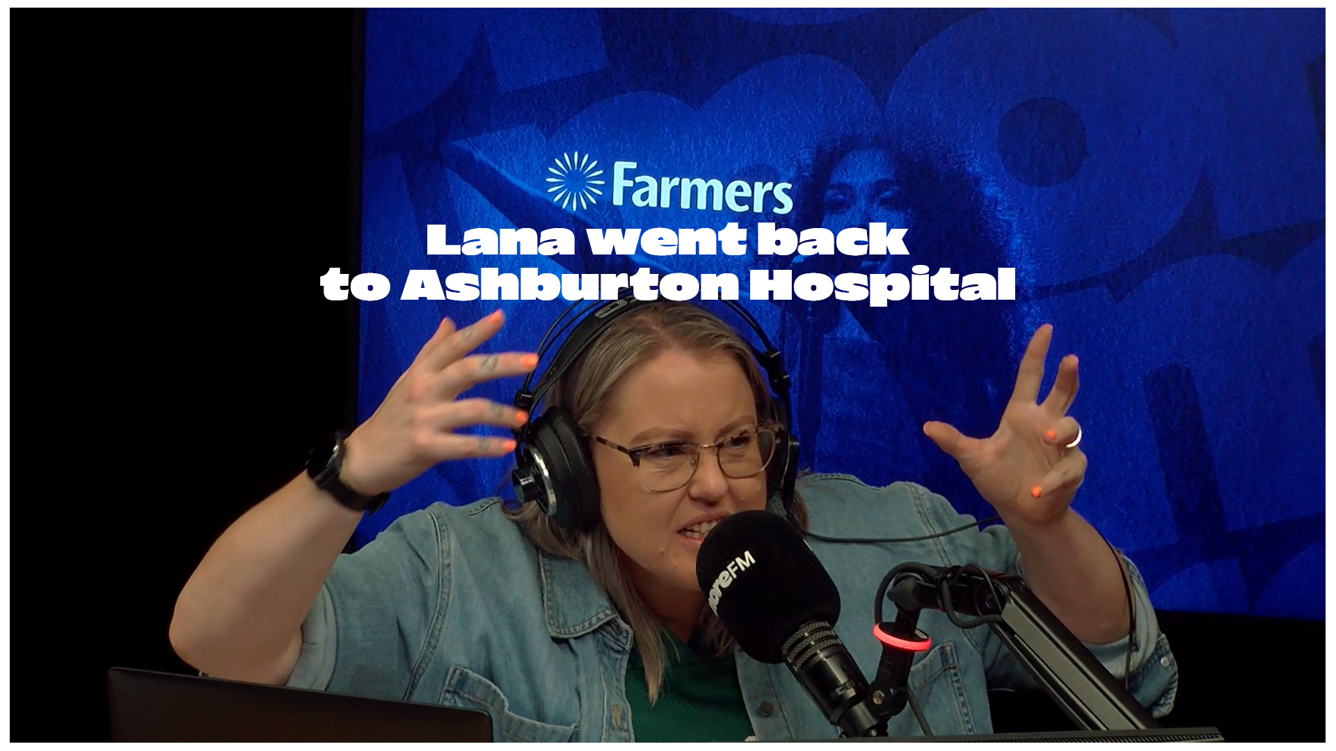 Lana had to go back to Ashburton Hospital
