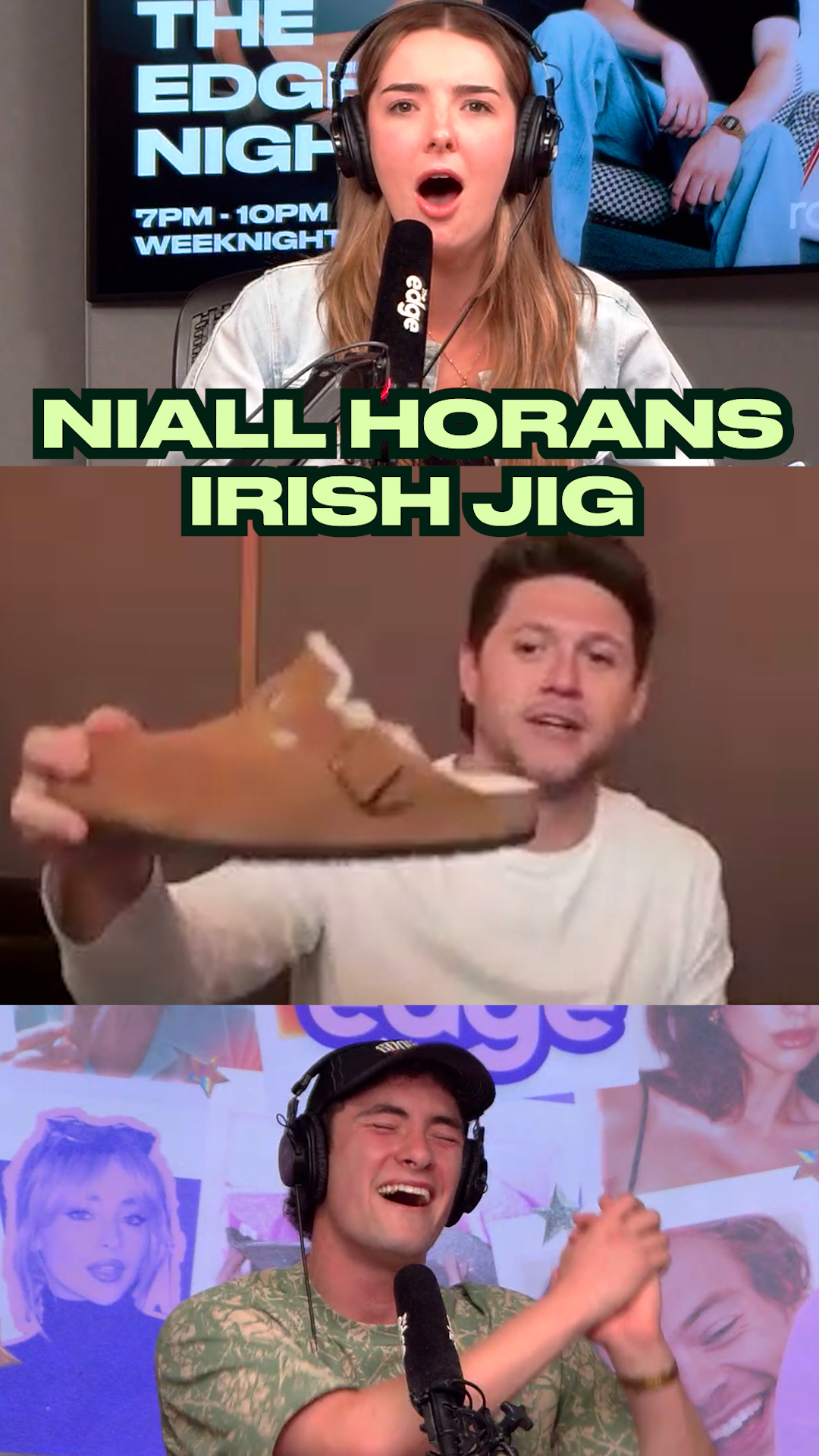 Niall Horan doing the Irish jig