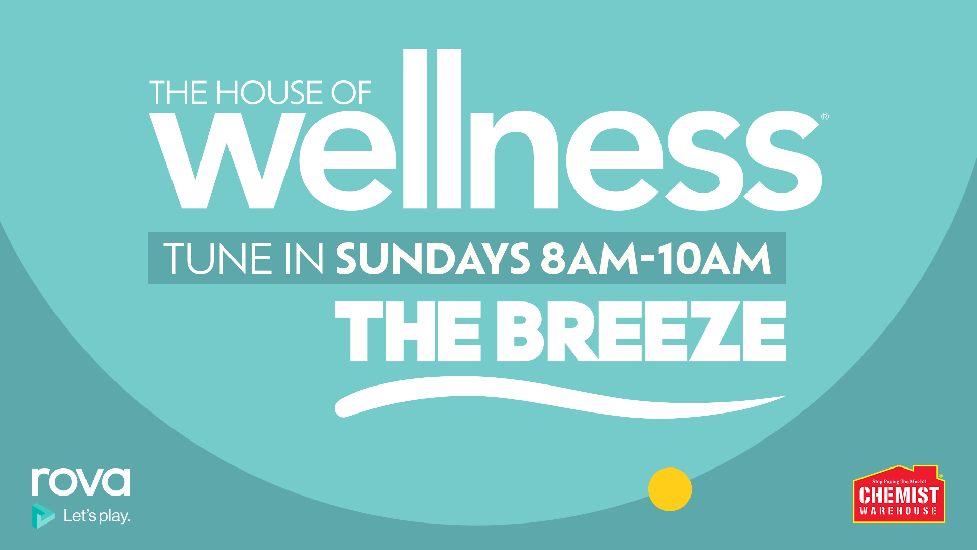 The House of Wellness logo on teal background