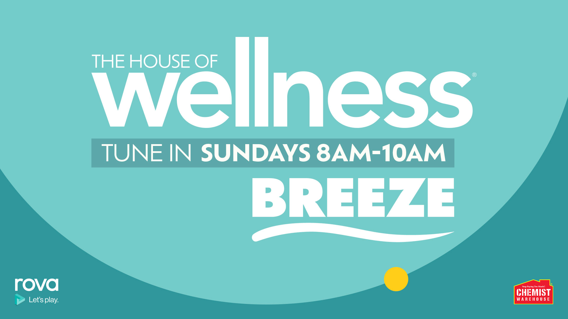 The House of Wellness logo on teal background