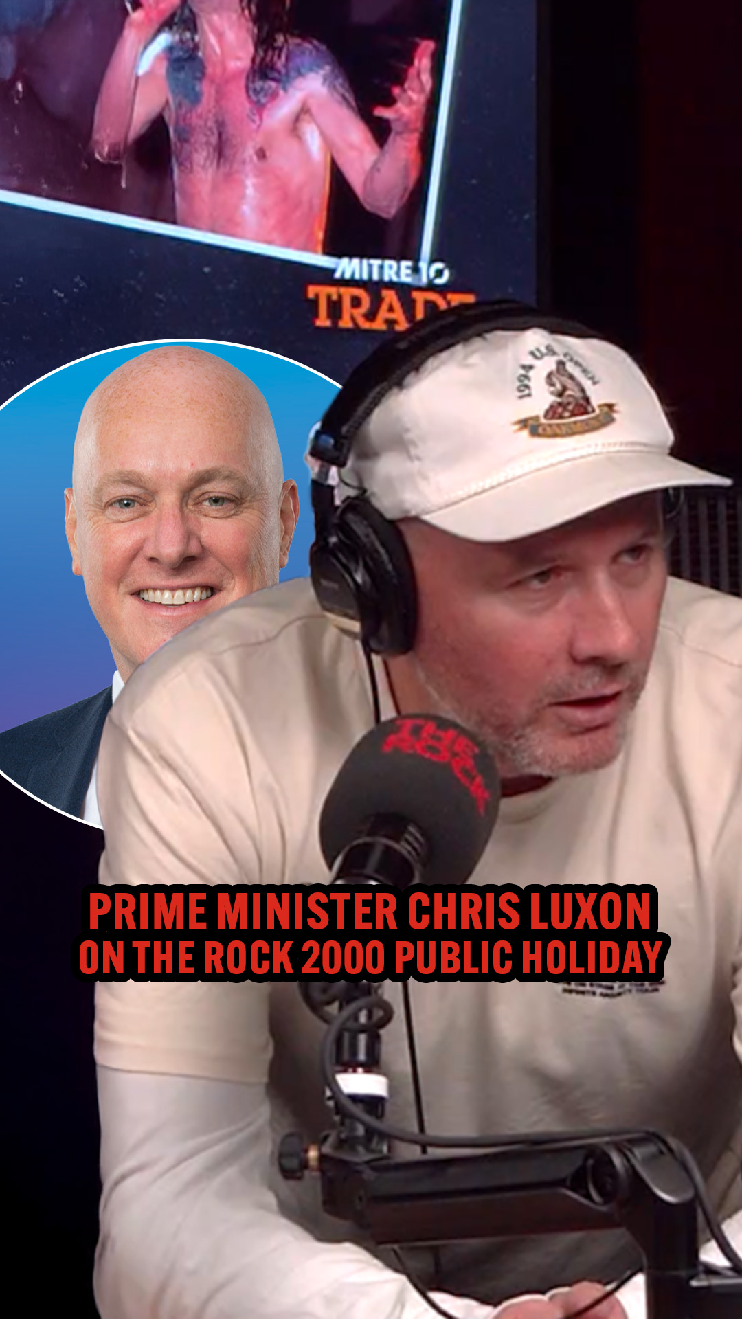 We pitched The Rock 2000 Public Holiday to Chris Luxon!