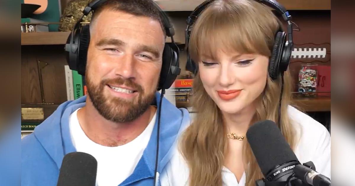 WATCH: Taylor Swift gushes over Travis Kelce on 'New Heights' podcast | rova