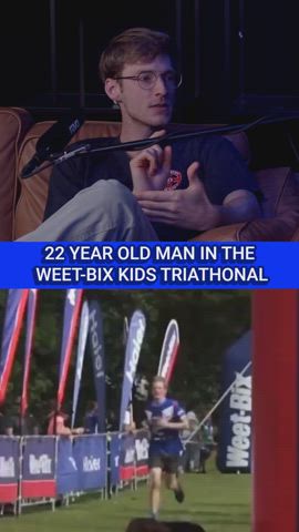 22year old Man dose the Weet-bix Kids Tri