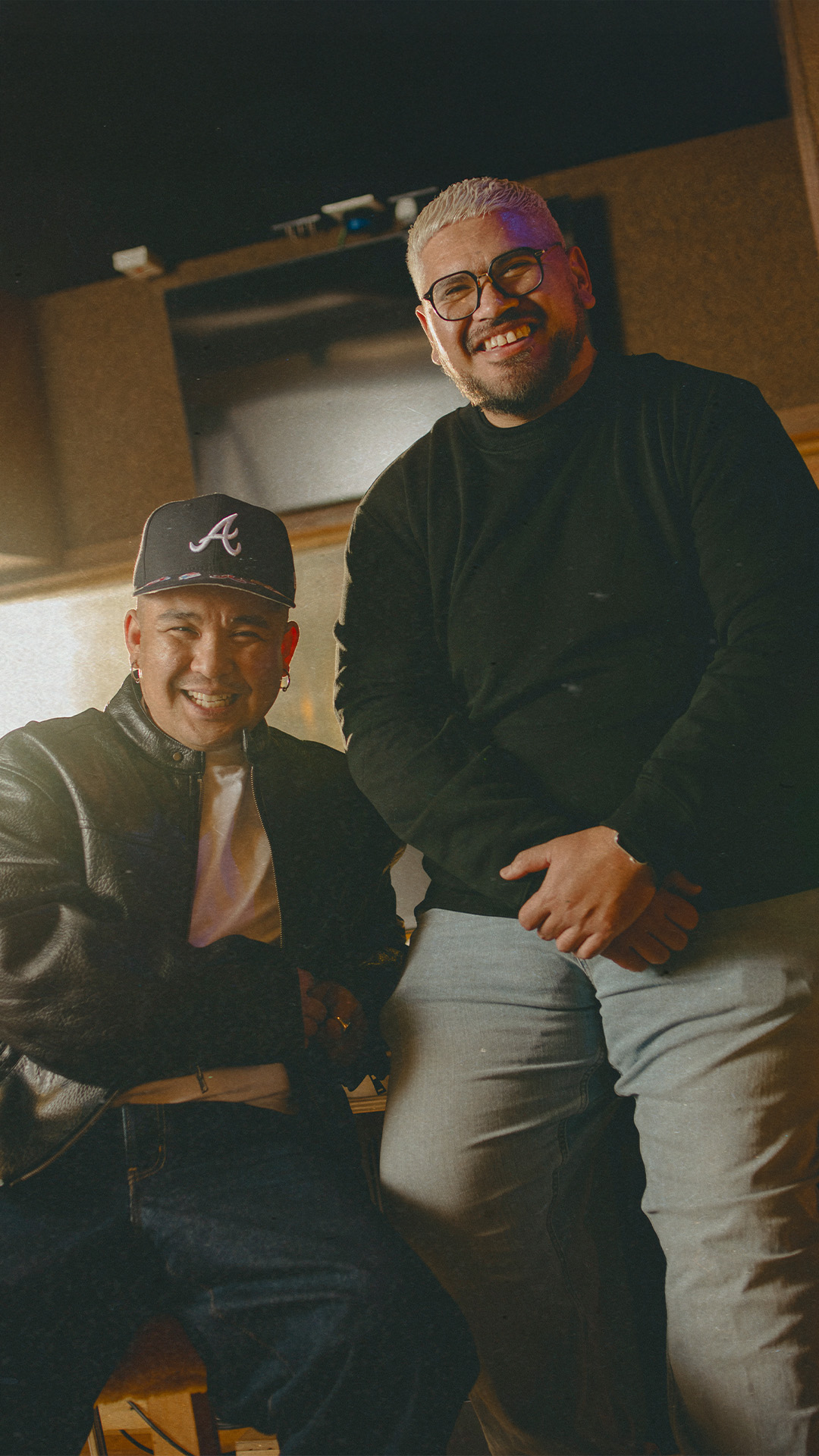 Nate and Randy in a studio