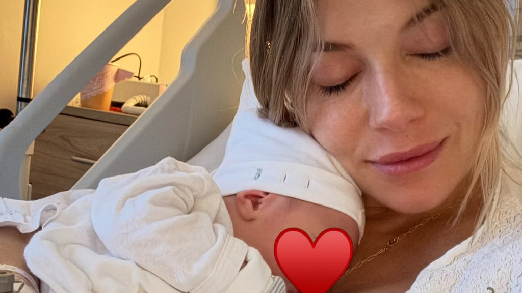 Sienna Miller shares first photos of new baby