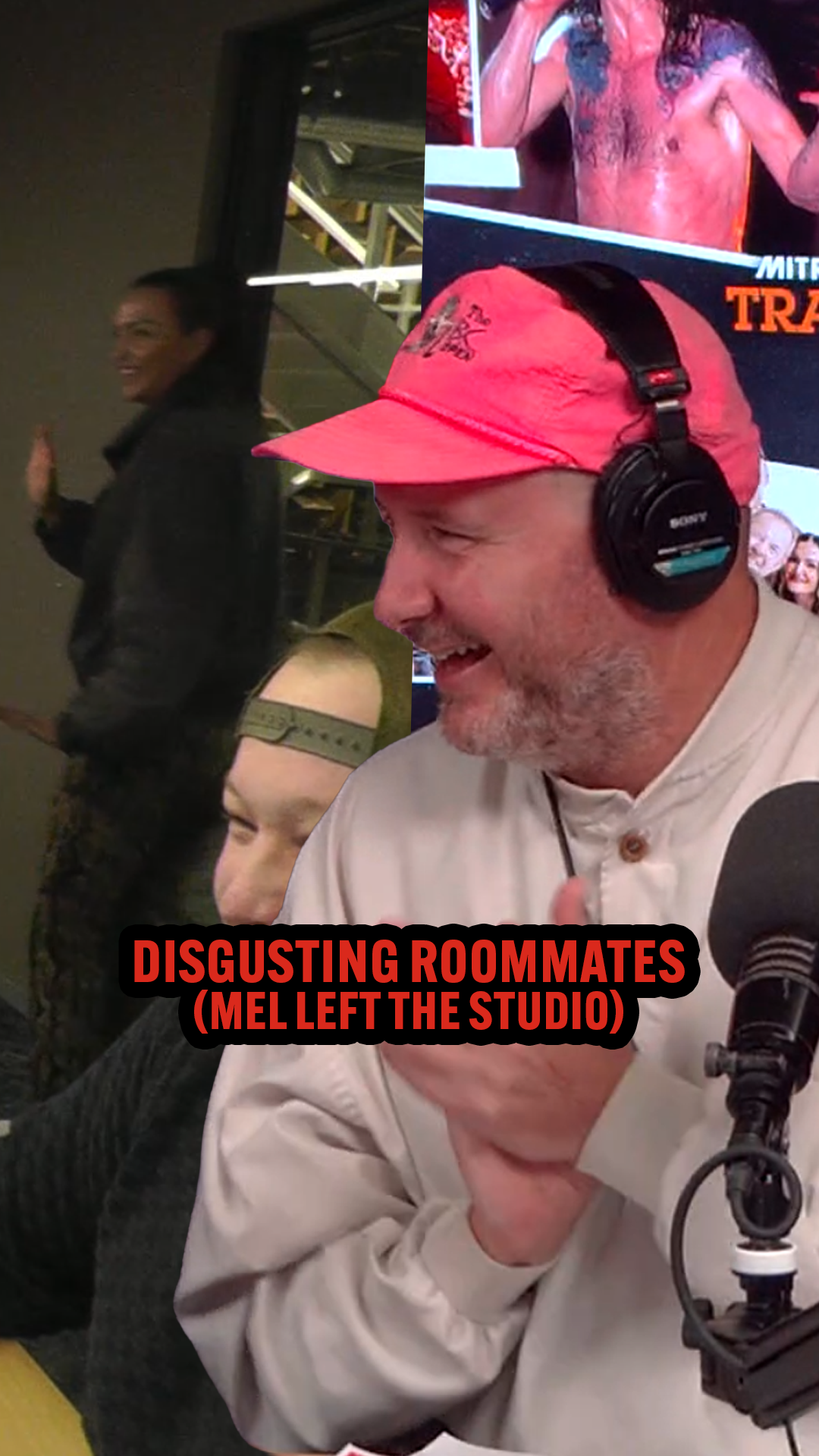 Mel left the studio for this chat...