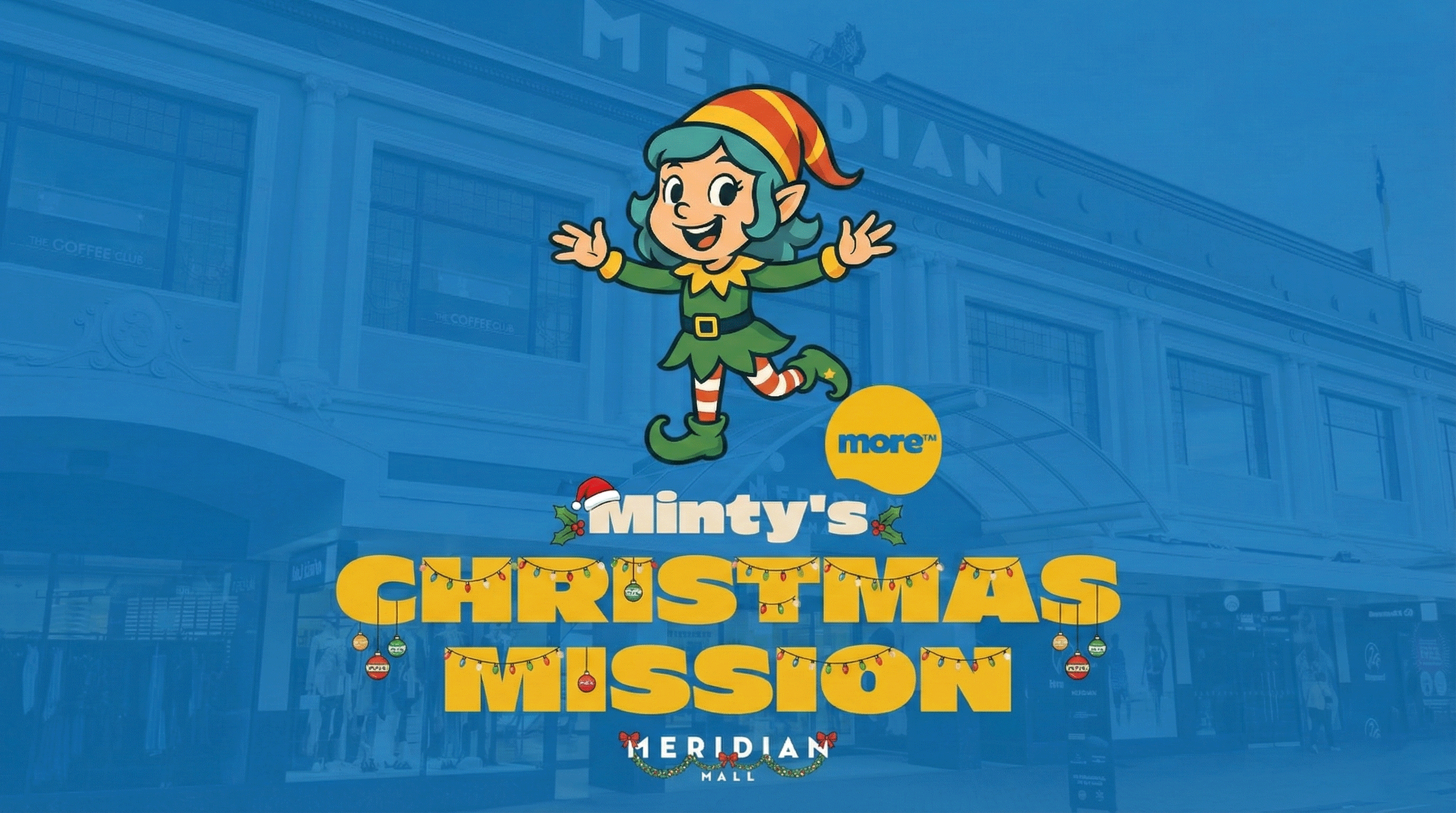 Find More FM’s Minty the Elf at Meridian Mall to Win