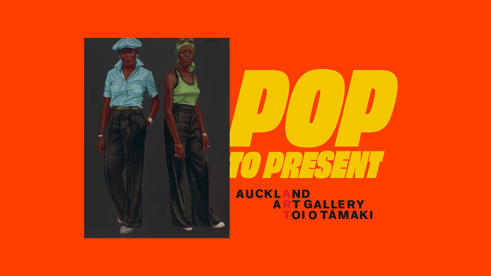 Barkley L. Hendricks, Sisters (Susan and Toni), 1977, Virginia Museum of Fine Arts