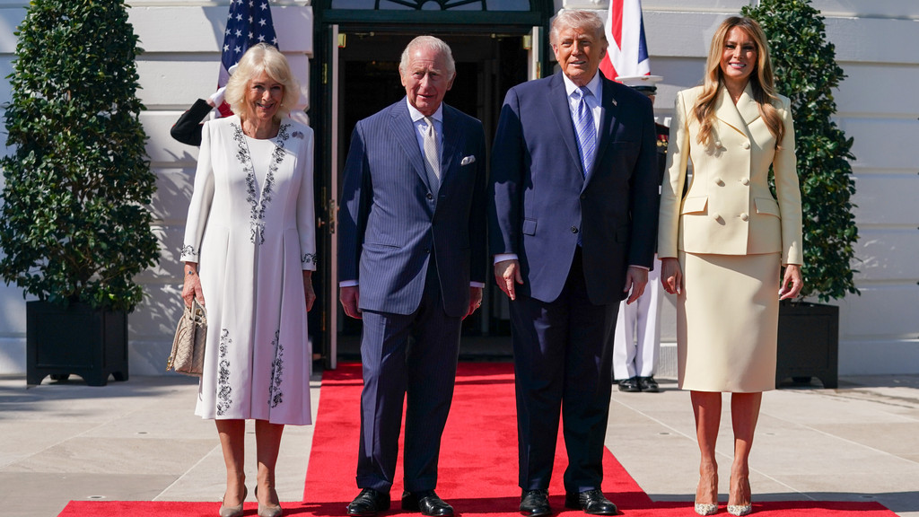 King Charles and Queen Camilla attend embassy garden party during US visit