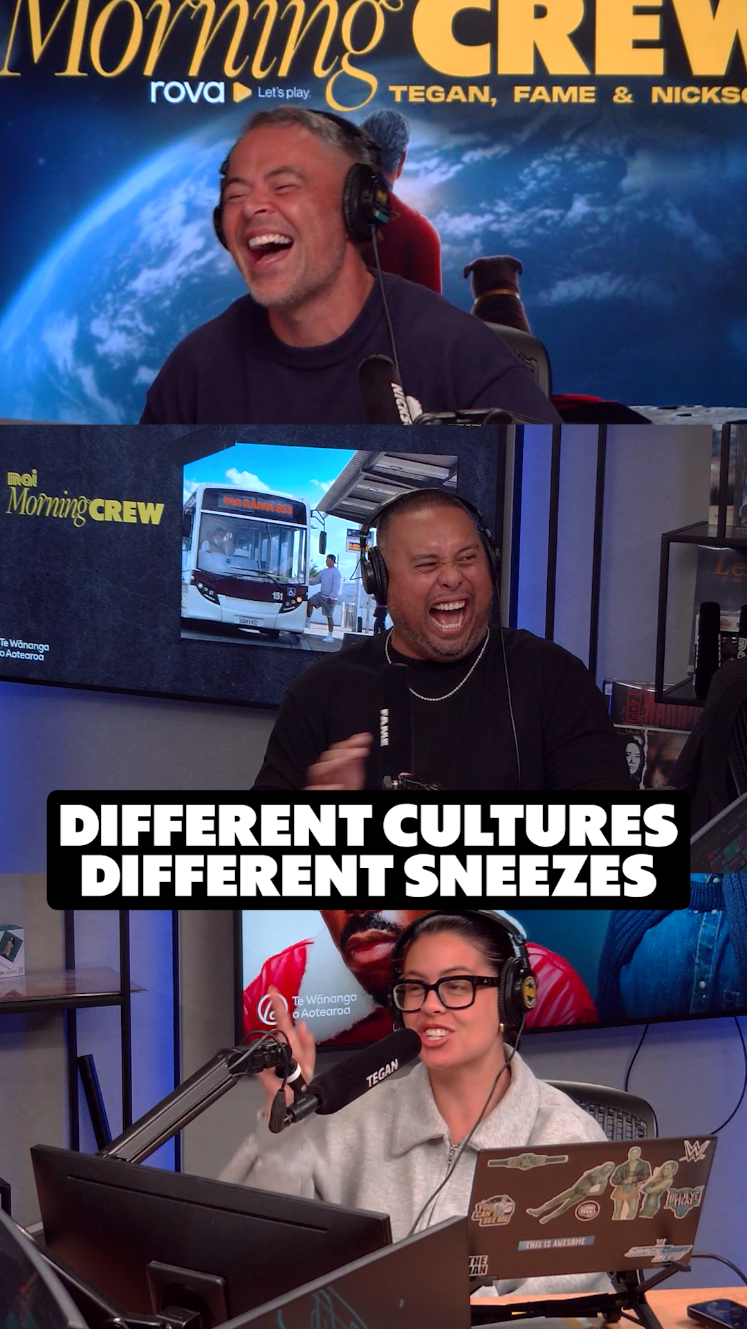 Nickson Clark and crew debate culture and sneezes