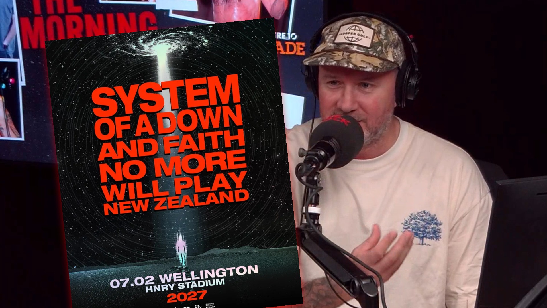 The Rumble announce and react to System Of A Down & Faith No More NZ tour