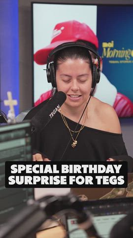 Special birthday surprise for Tegan