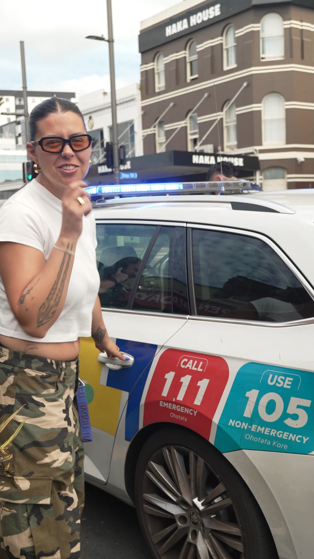 Tegs went on a ride along with the NZ Police