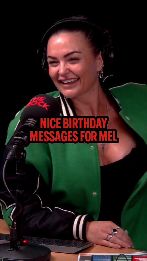 The Rumble lads' nice birthday messages for Mel