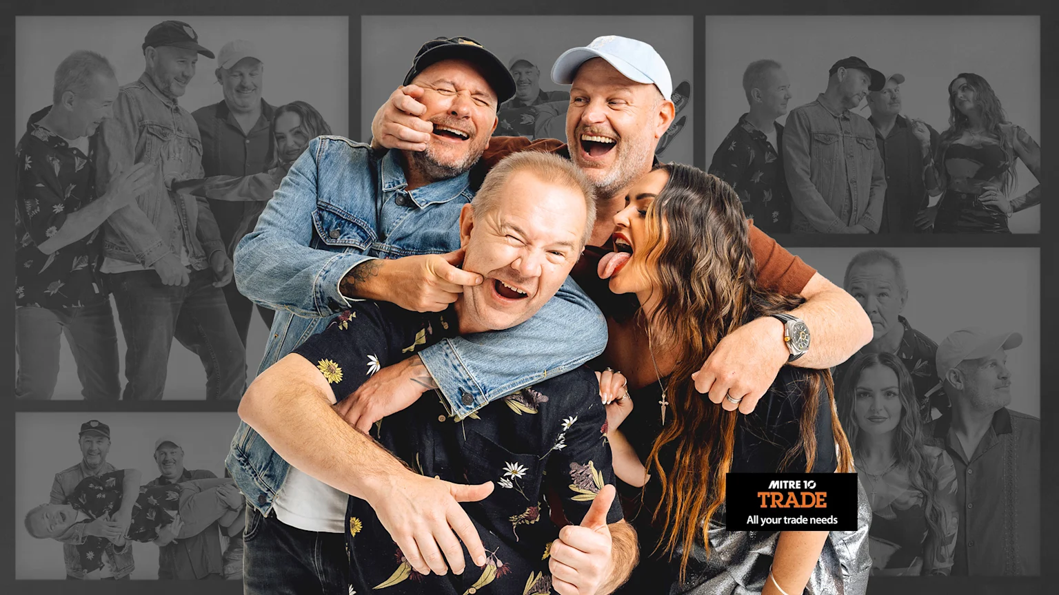 Roger Farrelly, Bryce Casey, Andrew Mulligan and Mel Abbot