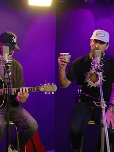 Tim and Milan from Pluto perform Long White Cross acoustically.