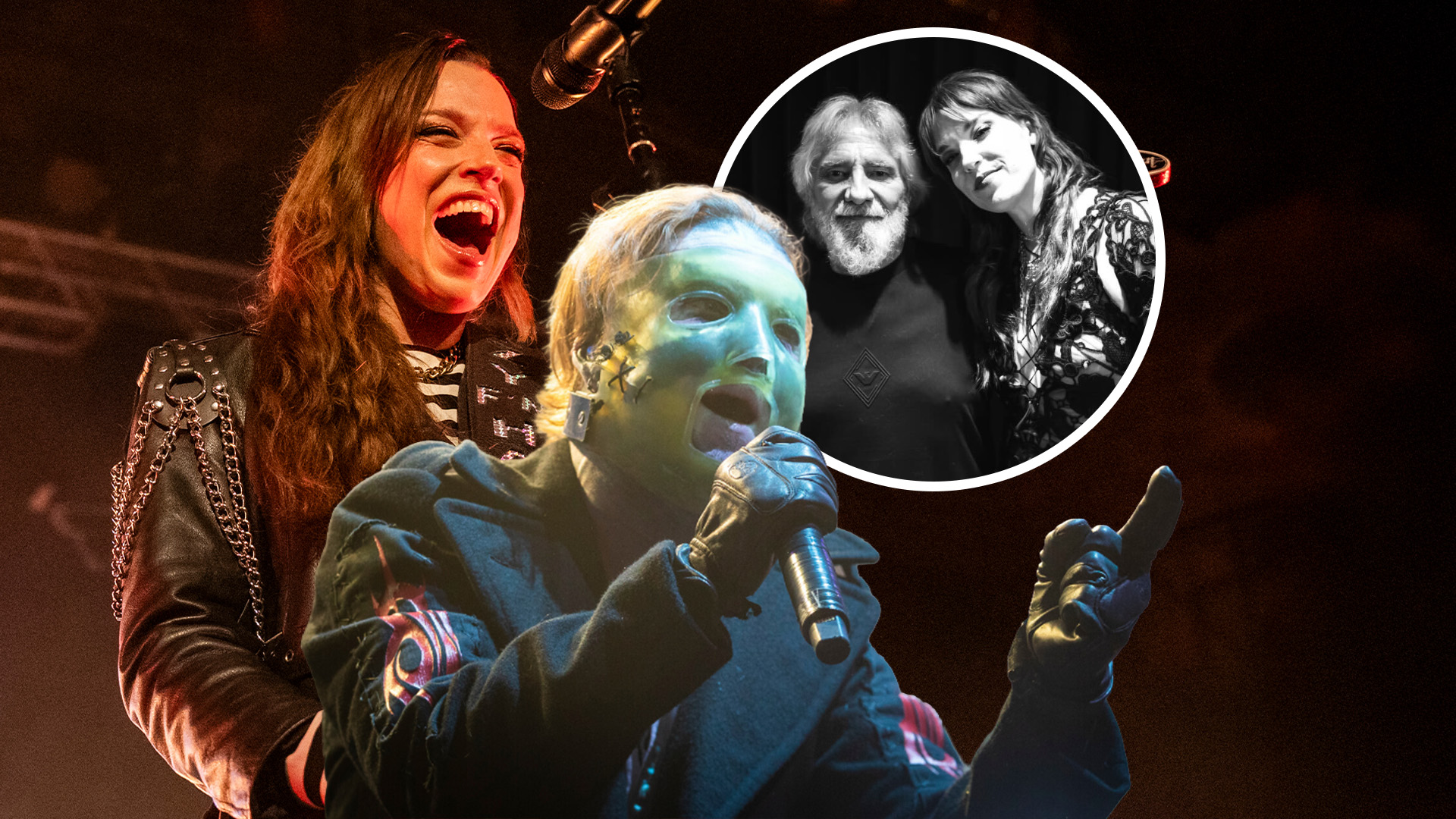 Corey Taylor, Lzzy Hale and Geezer Butler