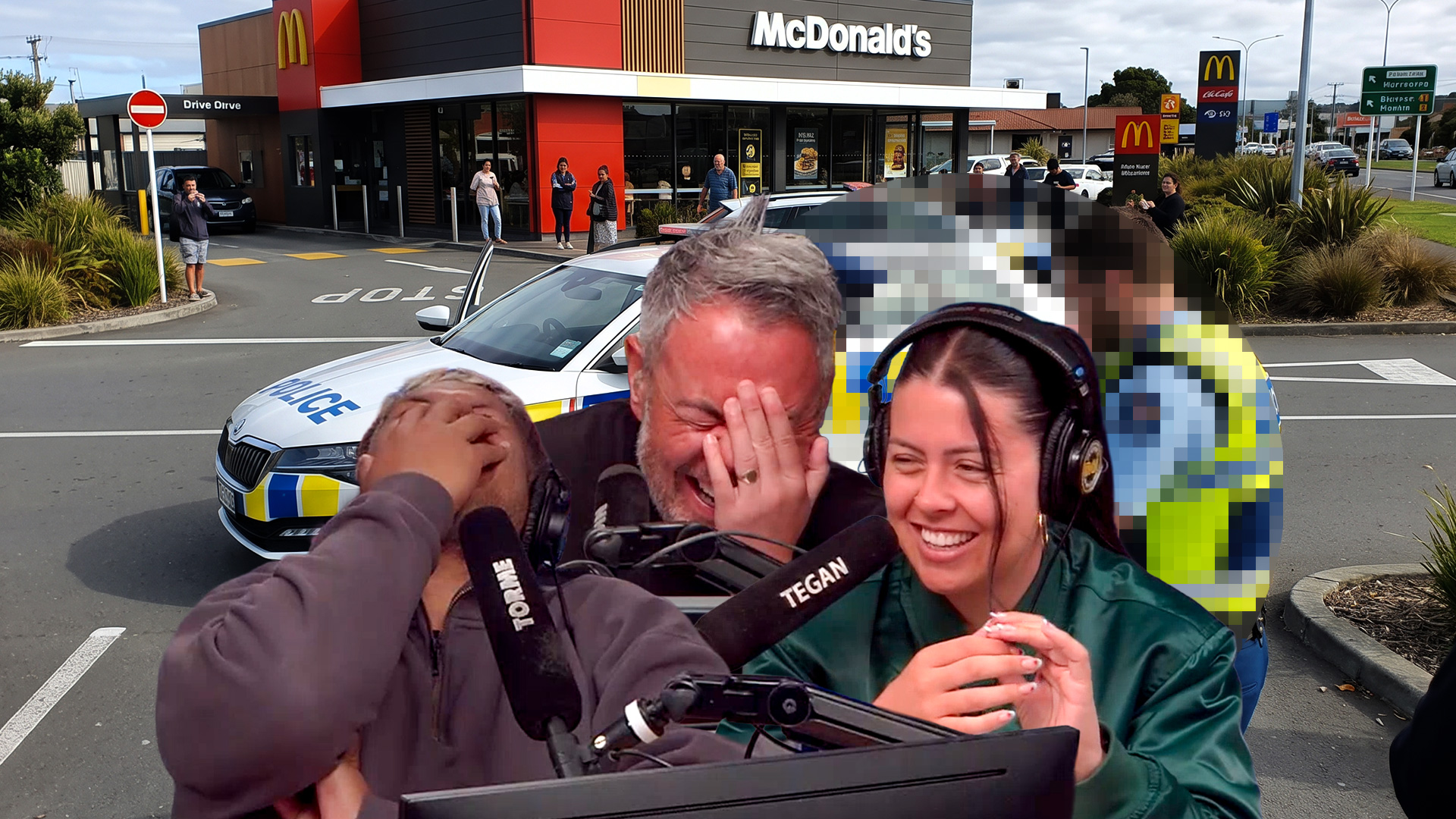 Eating someone's McDonalds while they're getting arrested is crazy