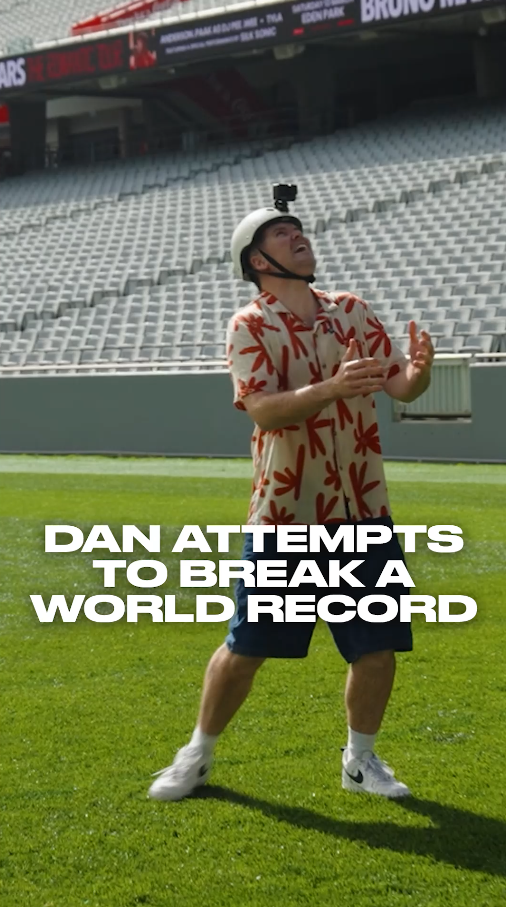 Dan attempts to break a world record