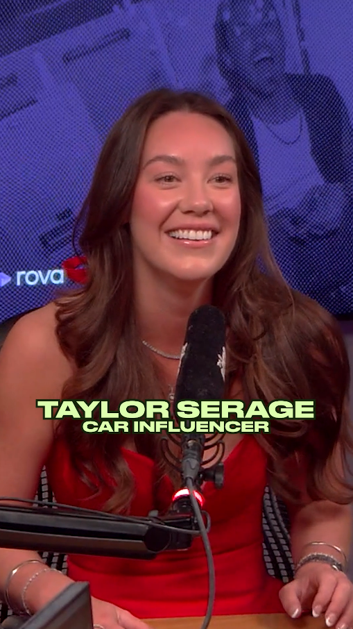 Dan does car noises for Taylor Serage
