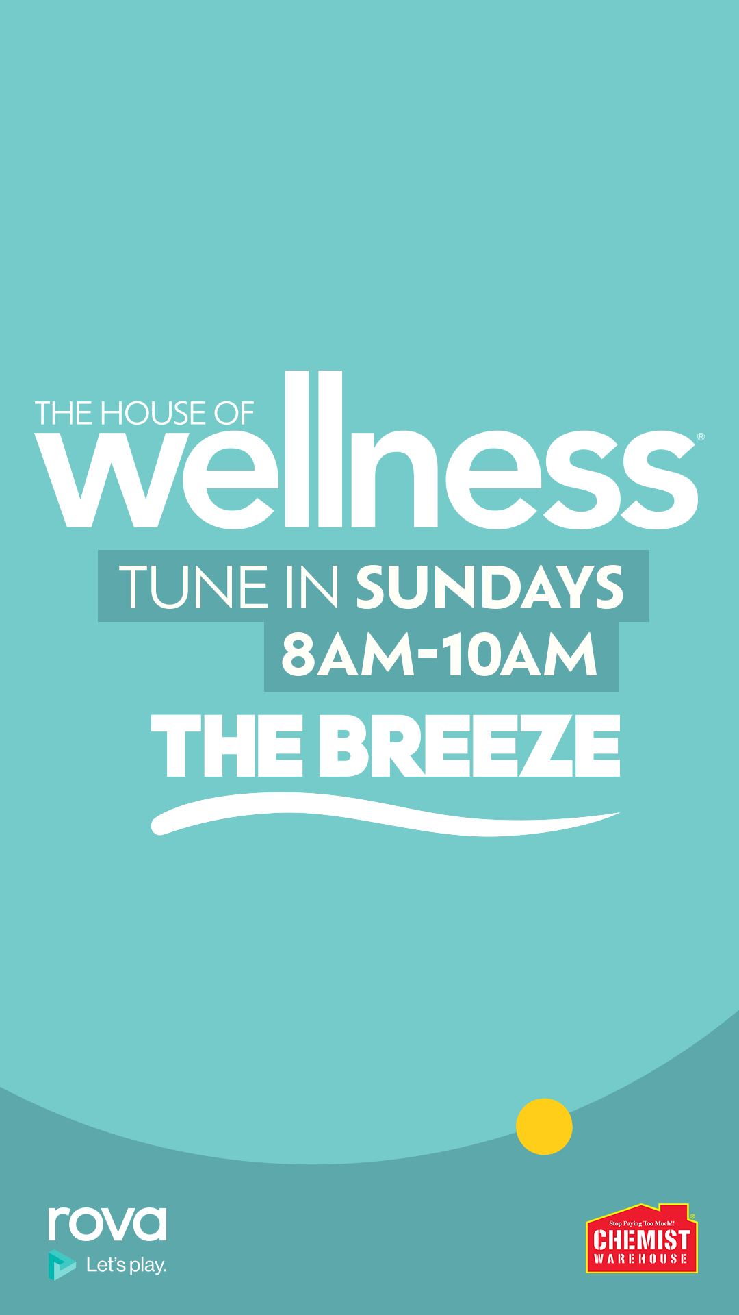 The House of Wellness logo on teal background