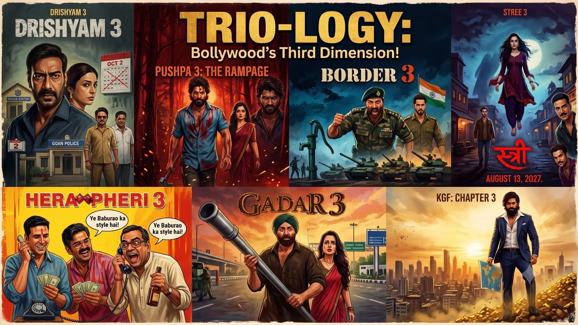 7 Massive Bollywood Threequels Set to Ignite the Box Office