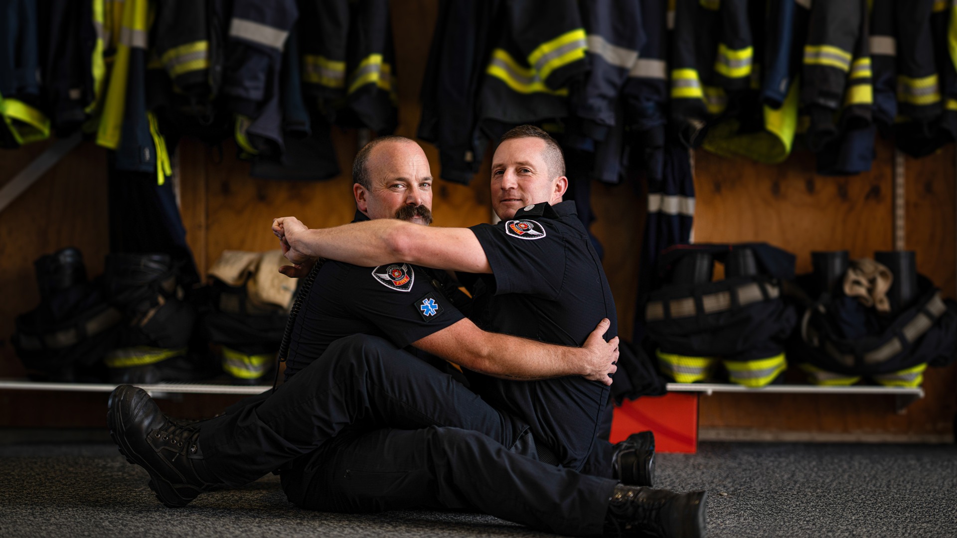 Firefighters' 'cringey' photoshoot goes viral for a good cause