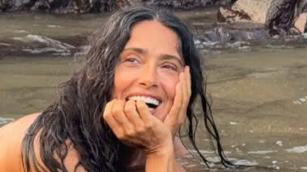 Salma Hayek goes skinny dipping to celebrate 60th birthday