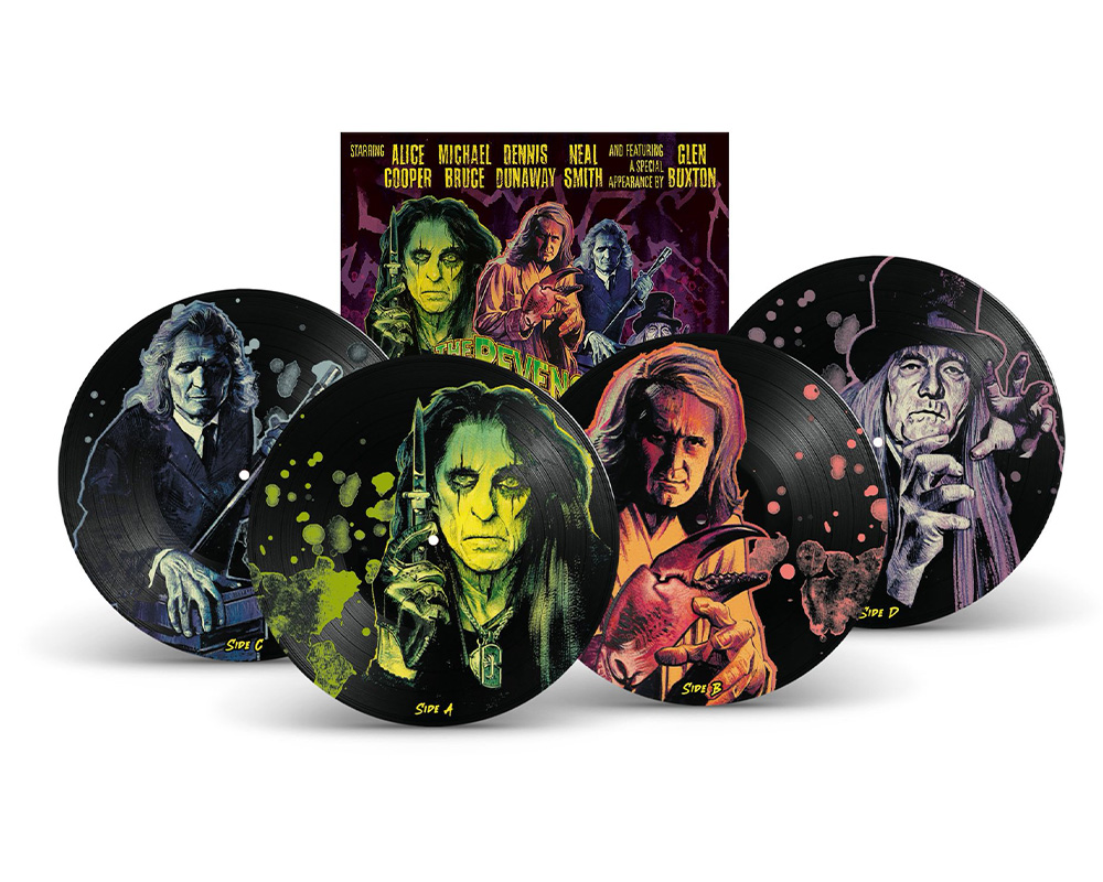 image of Alice Cooper's RSD release 2026 showing the 4 limited picture disc LPs