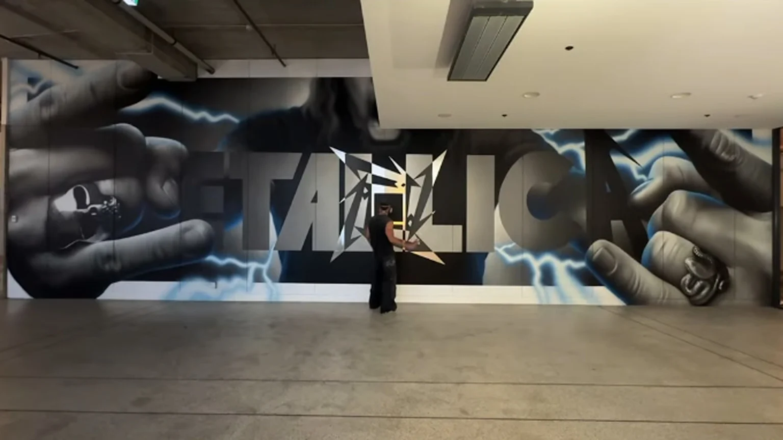 Matt Griffin's Metallica mural in Eden Park