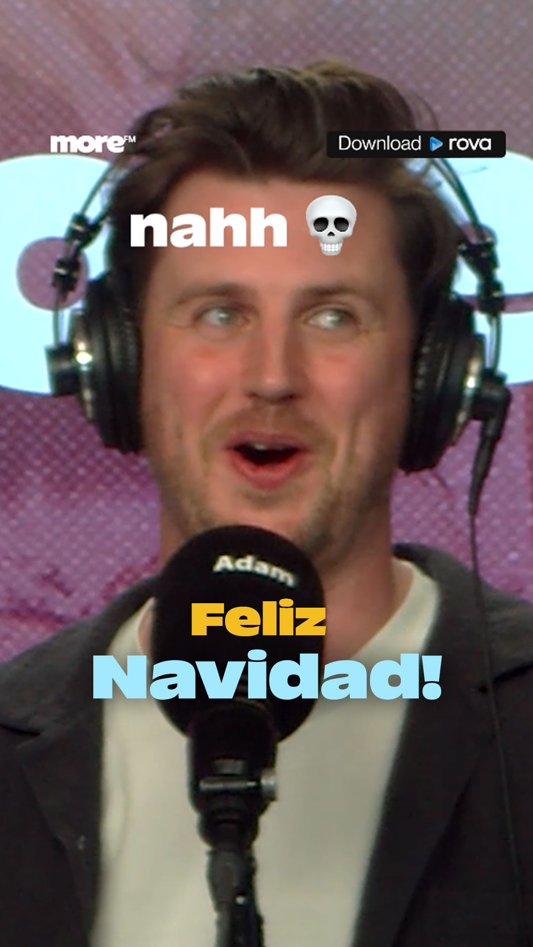 Adam trying not to laugh