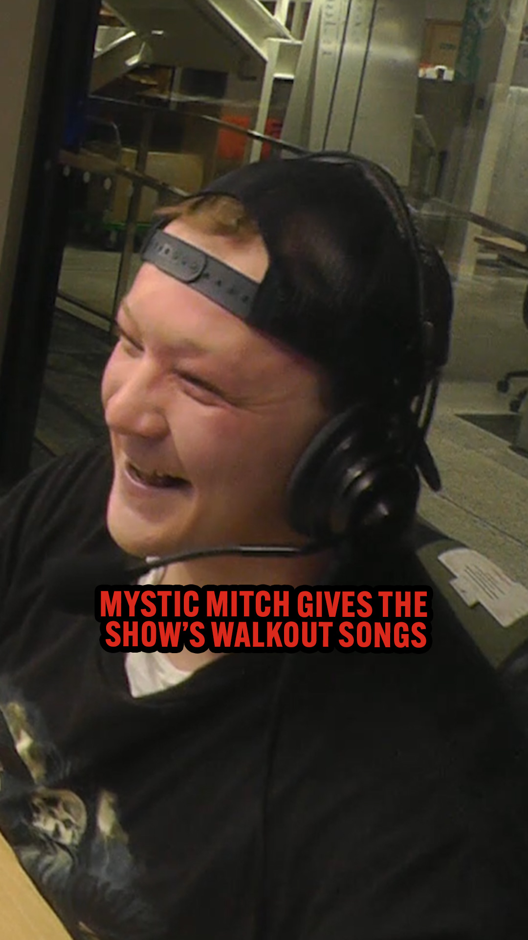 Mystic Mitch gives the show's walkout songs