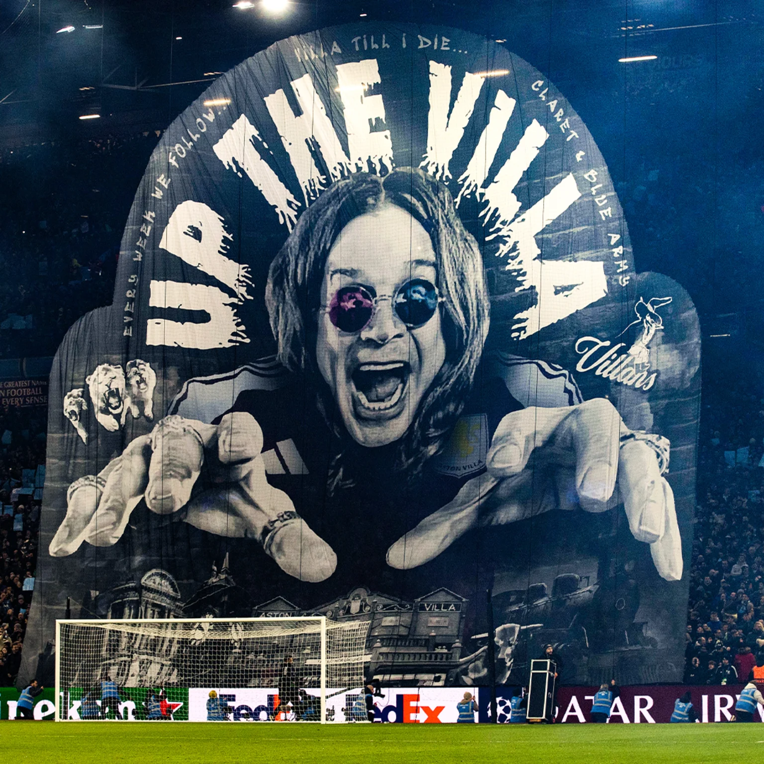 Birmingham football club Aston Villa honour Ozzy Osbourne with epic banner display | rova