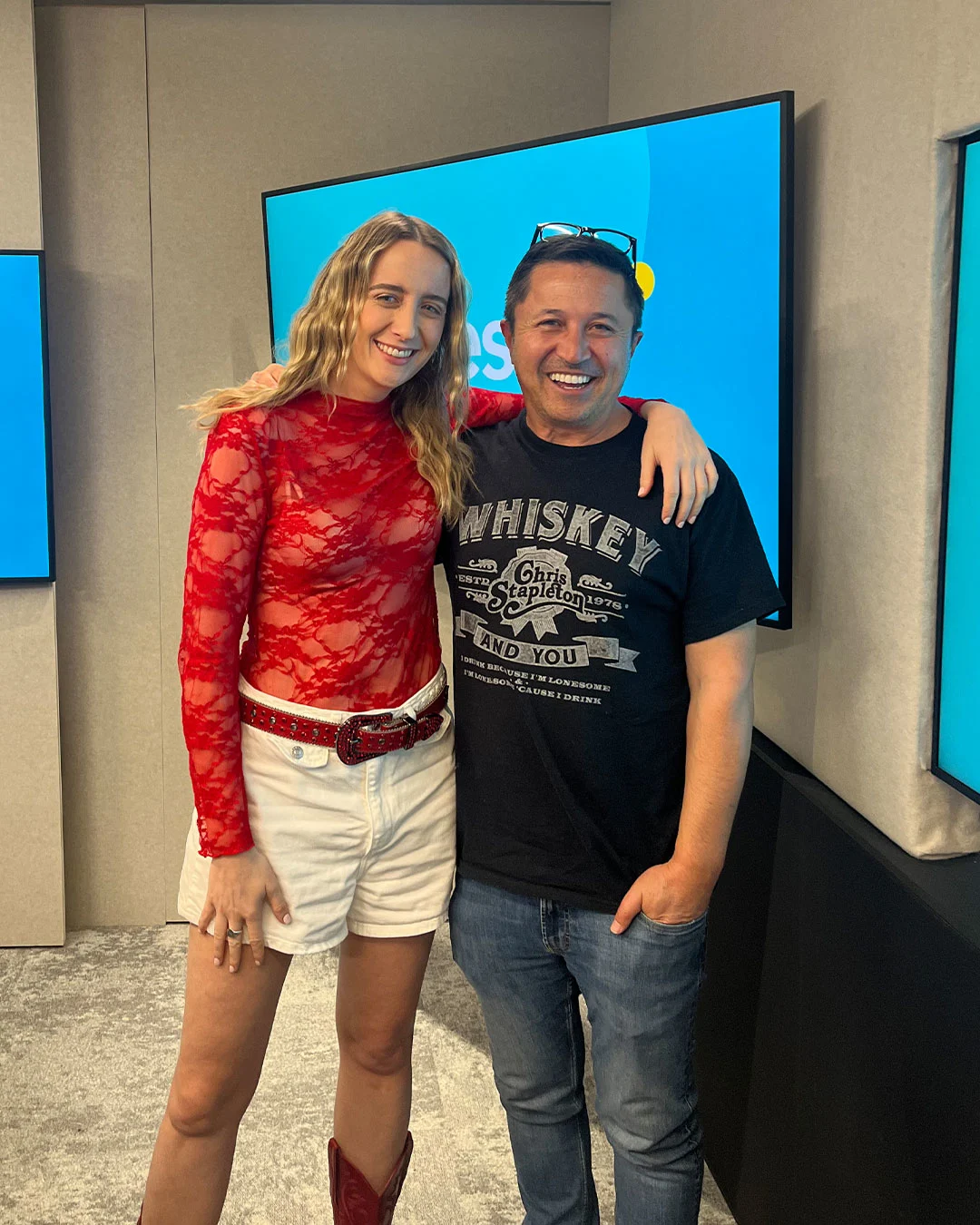 Mike & Kaylee Bell in the breeze studio