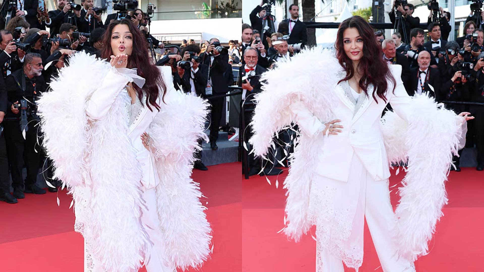 Aishwarya Rai Bachchan Ends Cannes 2026 with Feathered Couture Look