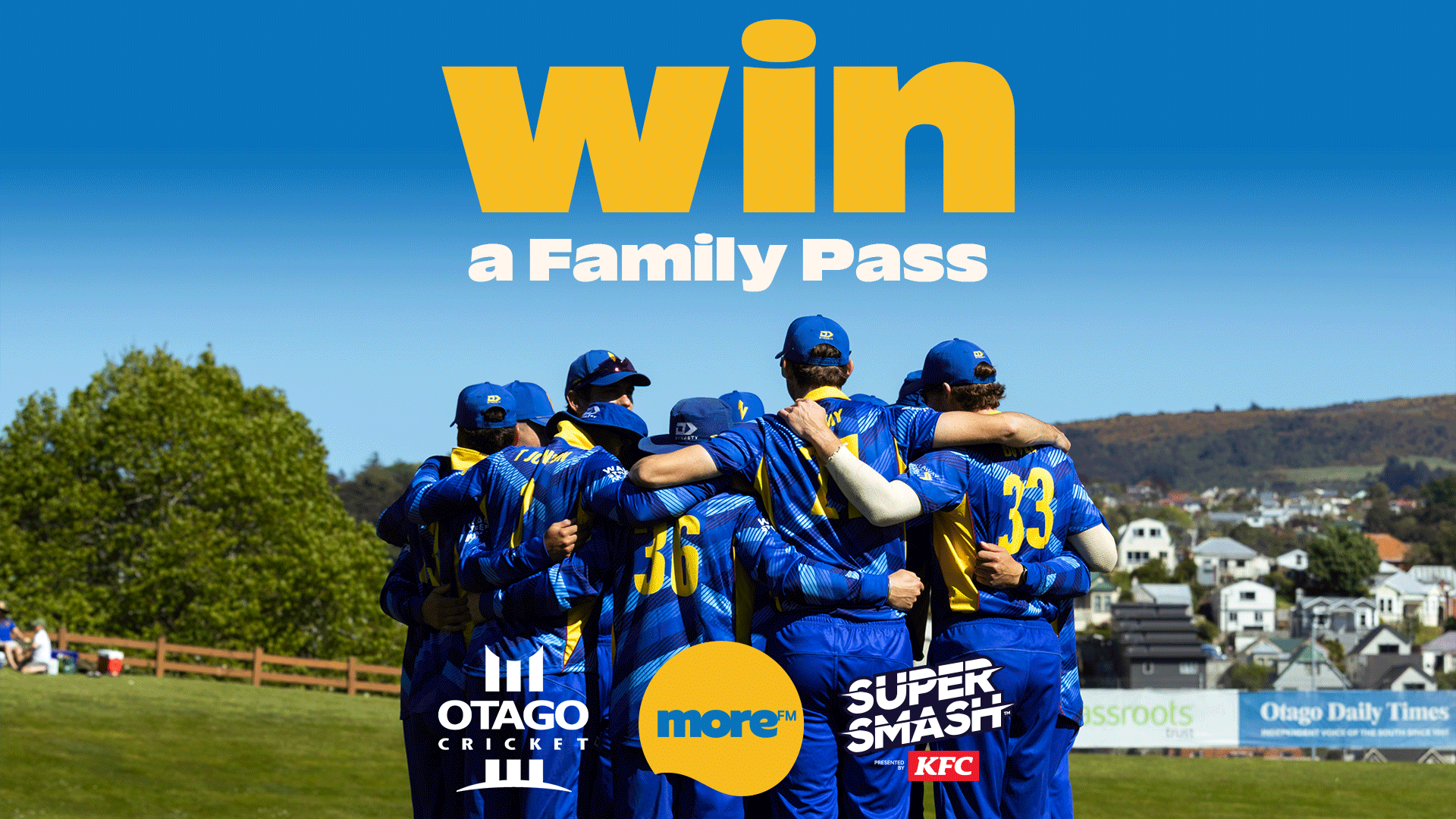 Win a Family Pass to Super Smash with More FM Dunedin