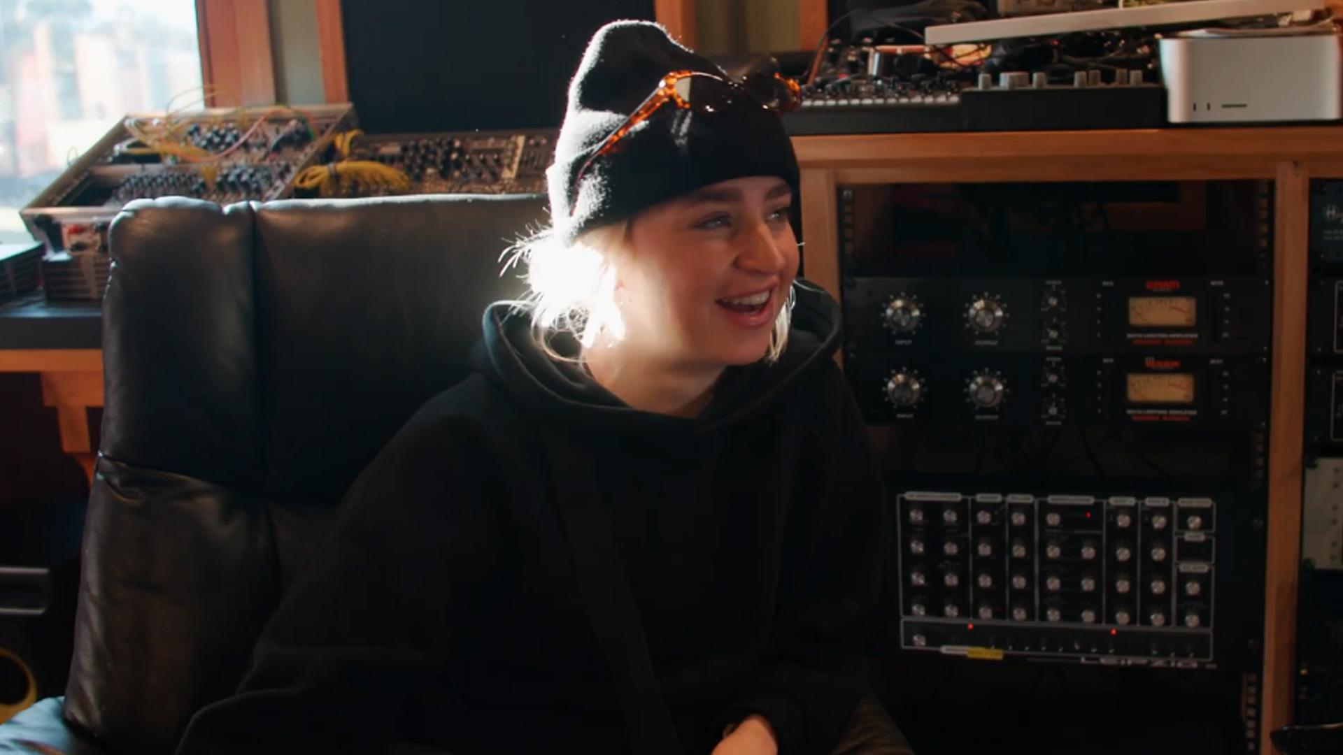 Ruby Star Andrews, a Kiwi winter athlete, listening to her custom-track ahead of the 2026 Olympics.