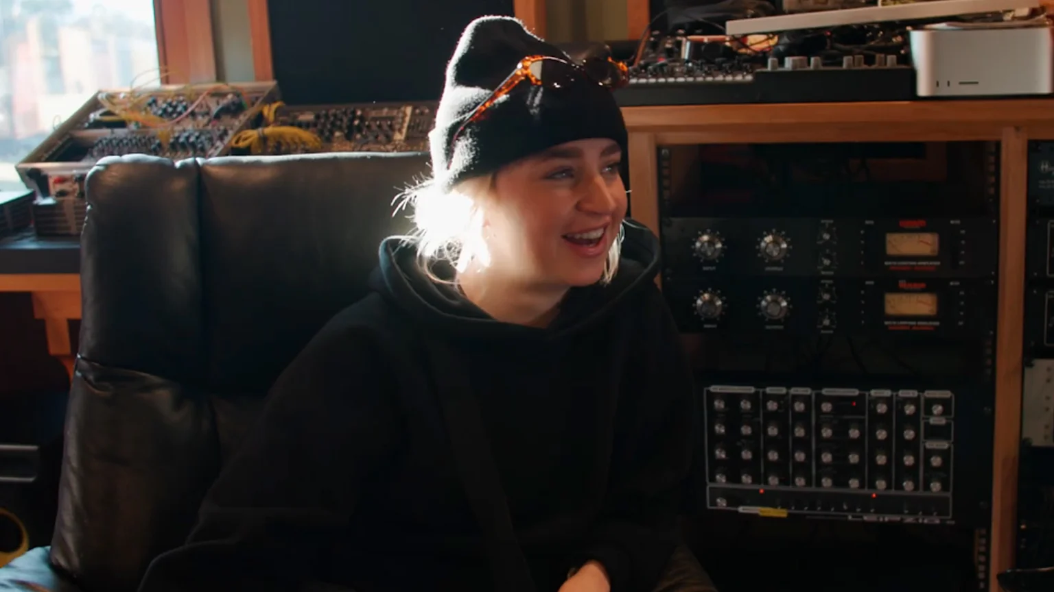 Ruby Star Andrews, a Kiwi winter athlete, listening to her custom-track ahead of the 2026 Olympics.