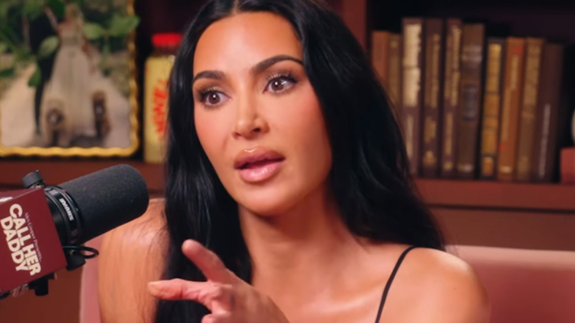 Kim Kardashian talking on Alex Cooper's 'Call Her Daddy' podcast - October, 15, 2025