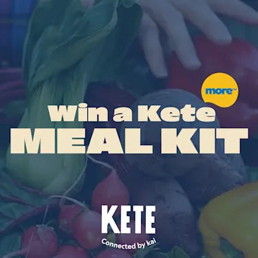 Win a Kete meal kit promotion with veges
