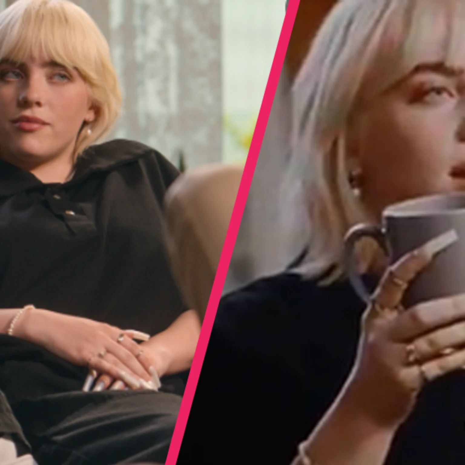 Billie Eilish has tic attack mid-interview and reveals the truth about ...