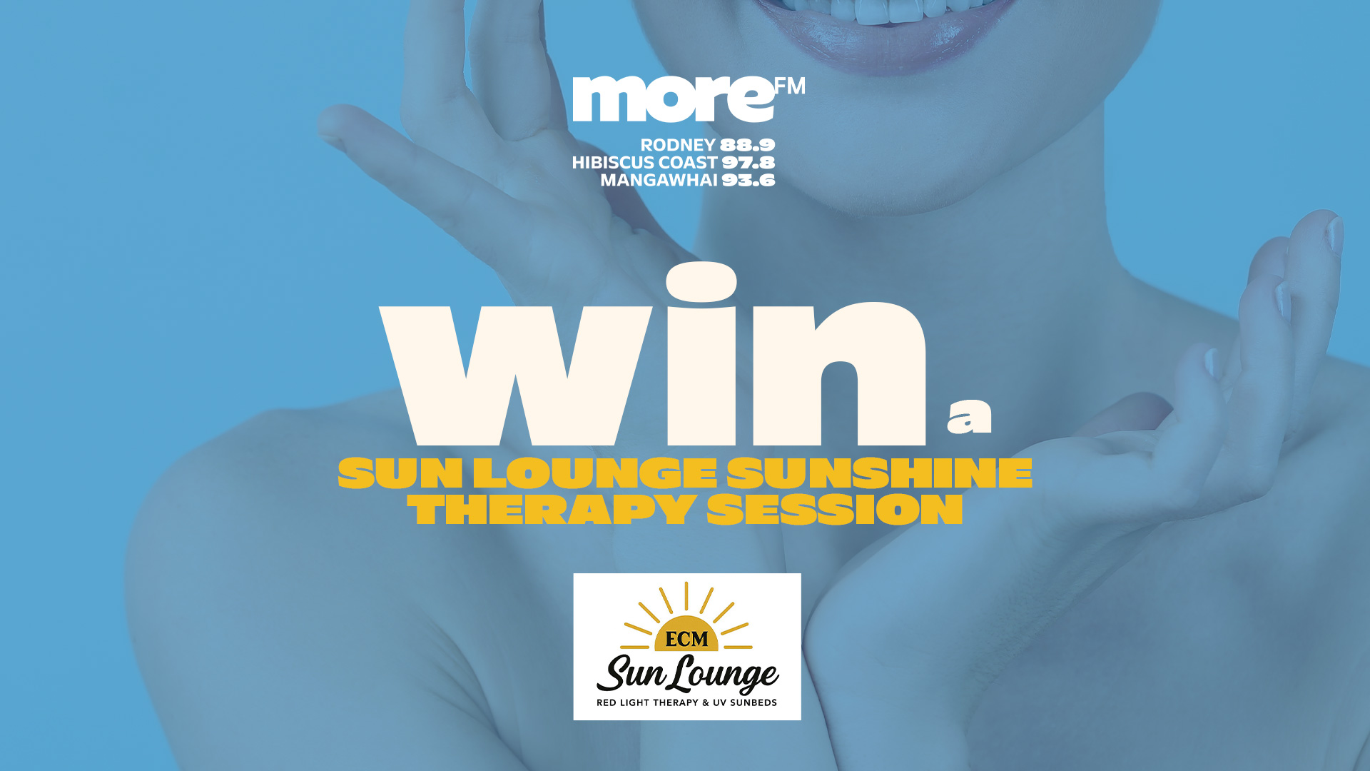 Smiling woman with glowing skin