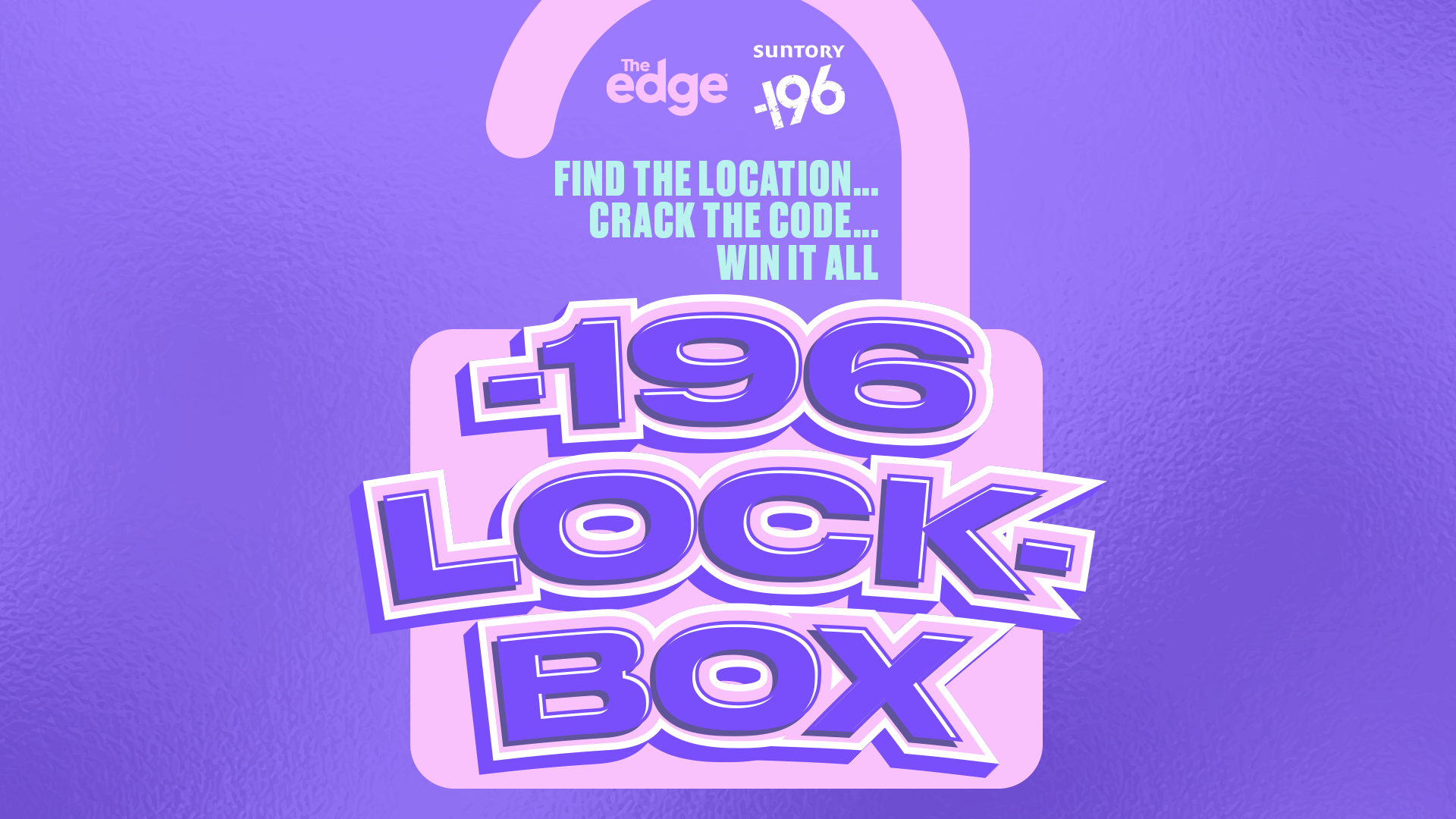 "-196 Lock-Box" with The Edge and -196 Suntory. 
