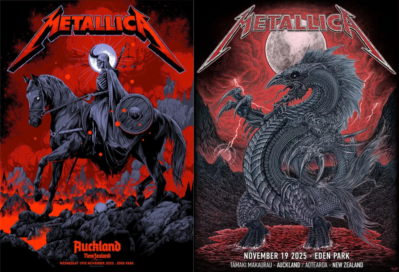 Metallica Auckland posters