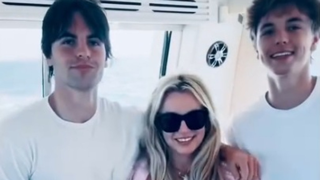 Britney Spears reunites with both sons for rare family trip