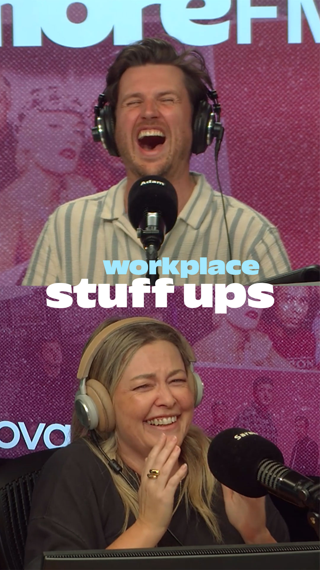 Adam & Sarah laughing