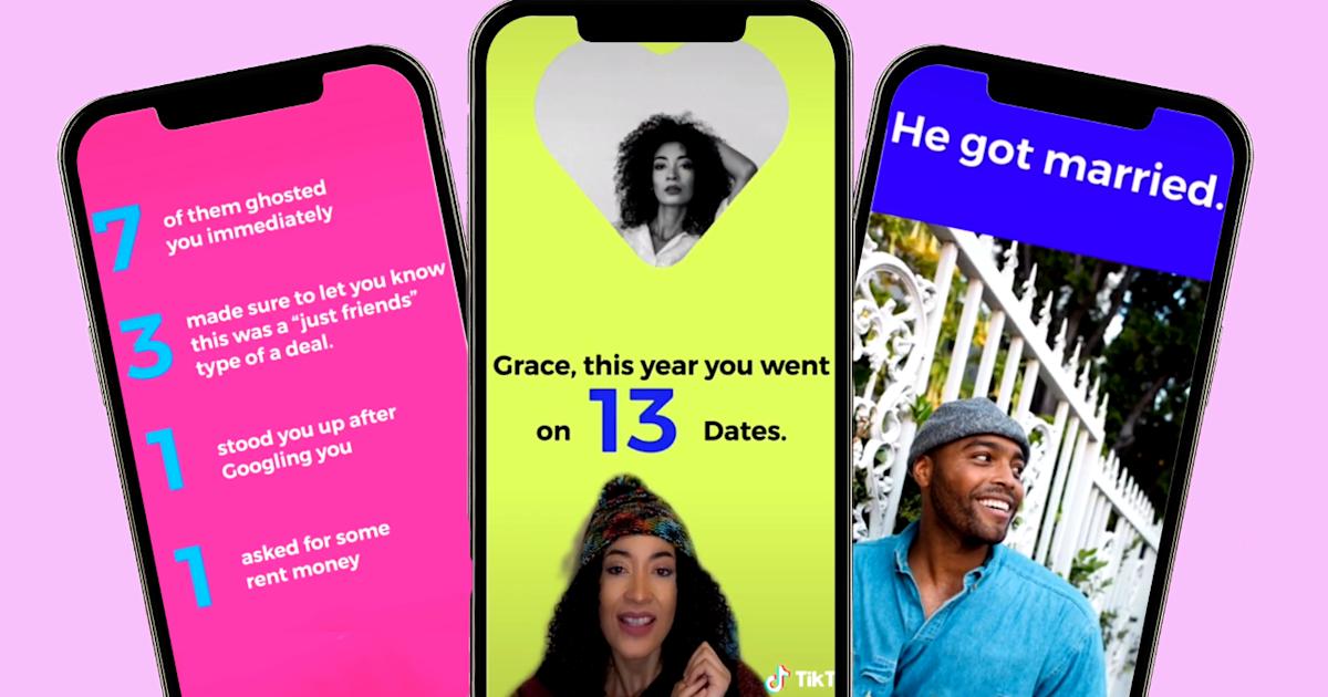 Dating Wrappe Singletons are asking for a 'Dating App Wrapped' so these TikTokers ...