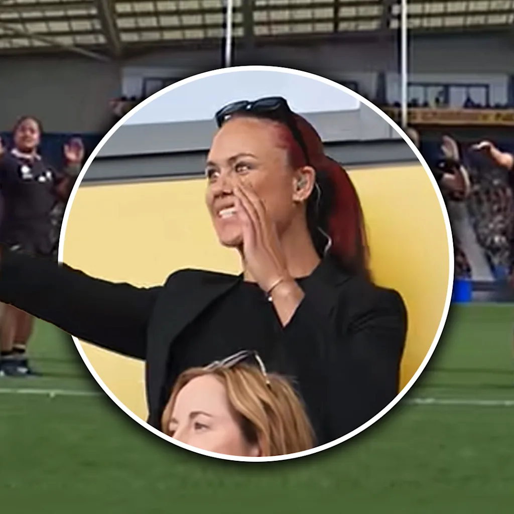 WATCH: Ruby Tui joins Black Ferns haka from stands at Women's Rugby ...