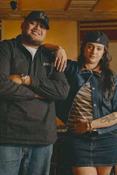 shay and desch at the studio